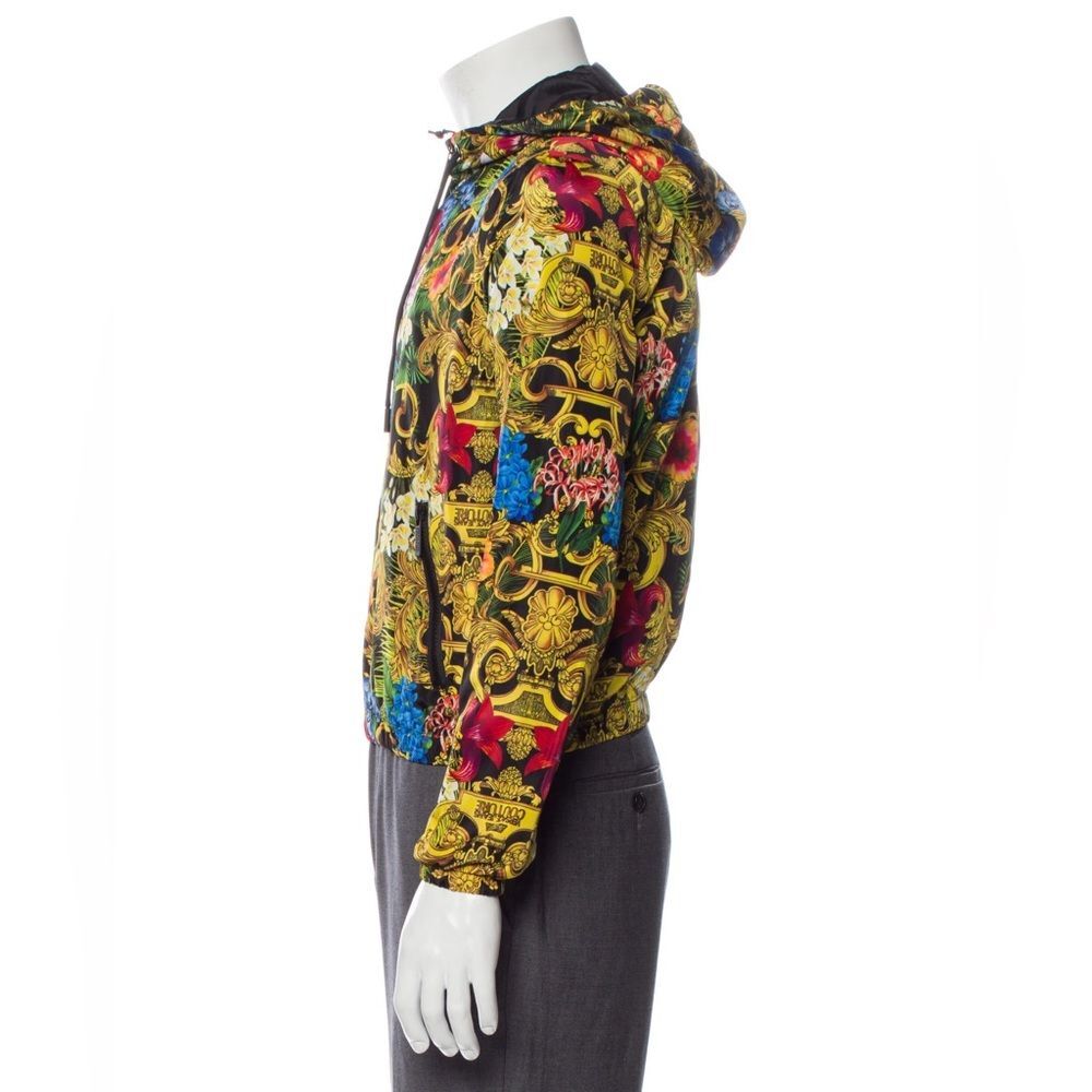 Versace Jeans Couture Jungle Baroque Printed Windbreaker Jacket, New, Size 44 - Picture 3 of 12